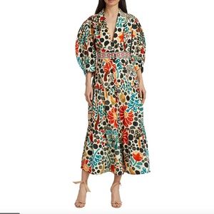 NWT $255 Farm Rio Mushroom Forest Canvas Dress in sizes Small and Medium!
